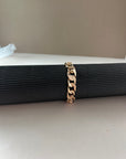 10k Yellow Gold Textured Curb ID Bracelet | 49.32 grams, 8.5 inches long