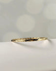 14K Yellow Gold Twisted Bangle | 8.5 Inches, 4mm Wide | Timeless & Elegant Gold Bangle