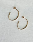 10K Yellow Gold Hoop Earrings | 24mm High, 18.5mm Wide, 1.5mm Thick | Classic Gold Hoops for Everyday Elegance