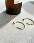 10K Yellow Gold Hoop Earrings | 24mm High, 18.5mm Wide, 1.5mm Thick | Classic Gold Hoops for Everyday Elegance